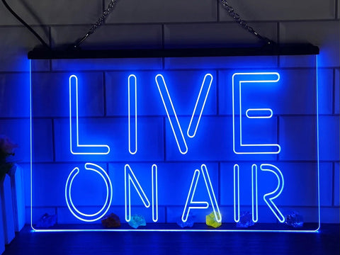Image of Live on Air Illuminated LED Neon Sign