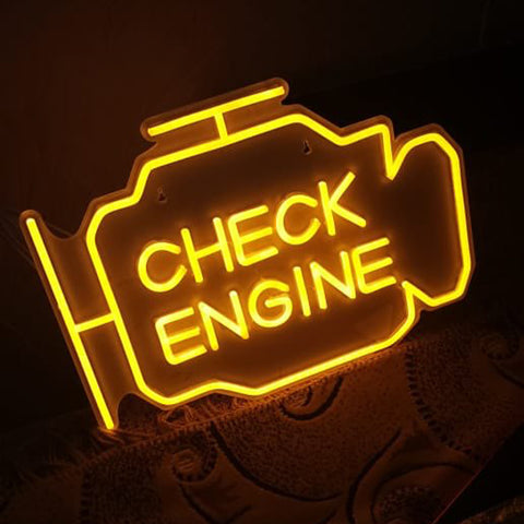 Image of Check Engine LED Neon Flex Sign
