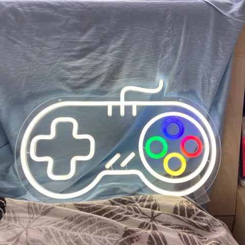 Image of Retro Game Controller LED Neon Flex Sign