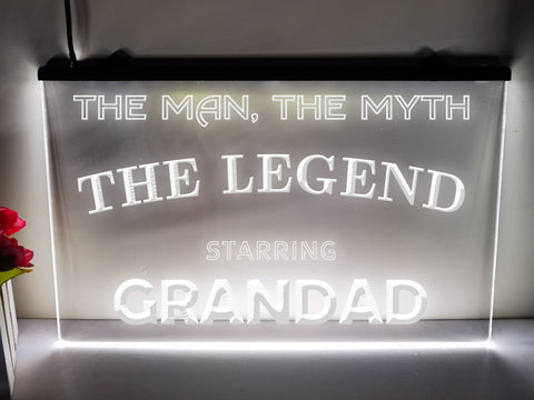 Image of Grandad Legend Illuminated LED Neon Sign