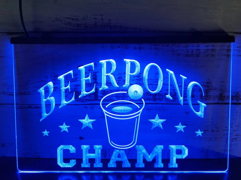 Image of Beer Pong Champ LED Neon Illuminated Sign