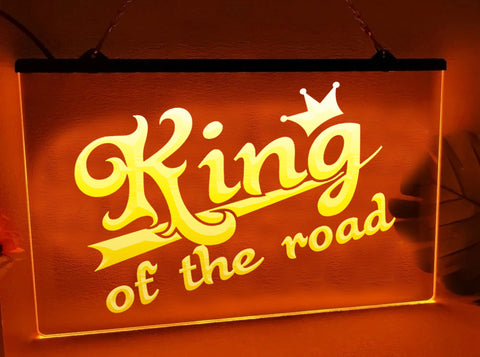 Image of King Of The Road LED neon sign in orange