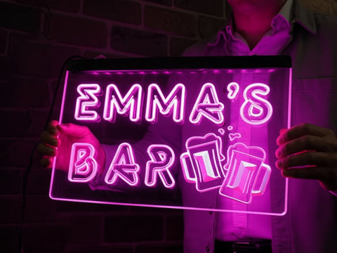 Image of Your Bar Personalized Illuminated Sign