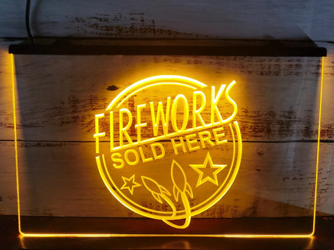 Image of Fireworks Sold Here Illuminated LED Neon Sign
