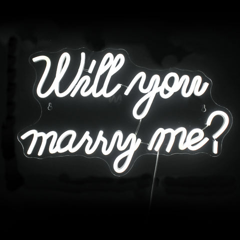 Image of Will You Marry Me LED Neon Flex Sign