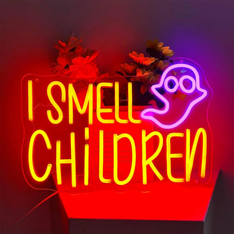 Image of I Smell Children LED Neon Flex Halloween Sign