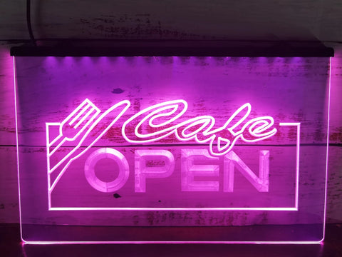 Image of Cafe Open Illuminated LED Neon Sign