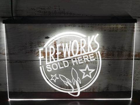 Image of Fireworks Sold Here Illuminated LED Neon Sign