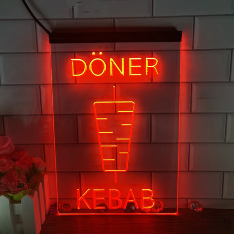 Image of Doner Kebab Illuminated LED Neon Sign