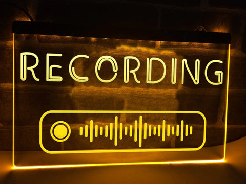 Image of Recording LED Neon Illuminated Sign