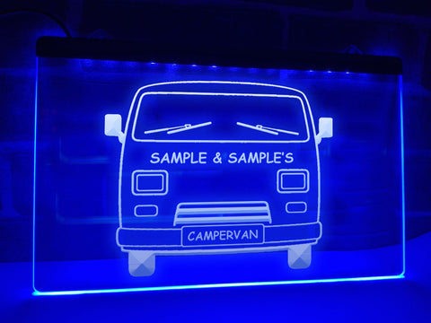 Image of Campervan Personalized Illuminated Sign