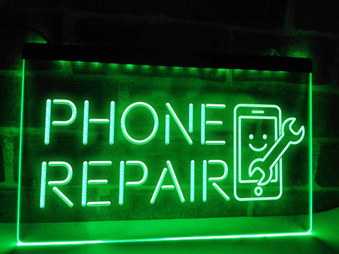 Image of Phone Repair LED Neon Sign in Green