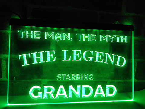 Image of Grandad Legend Illuminated LED Neon Sign