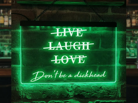 Image of Live Laugh Love Funny Illuminated Sign