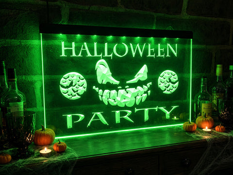 Image of Halloween Party Illuminated Sign