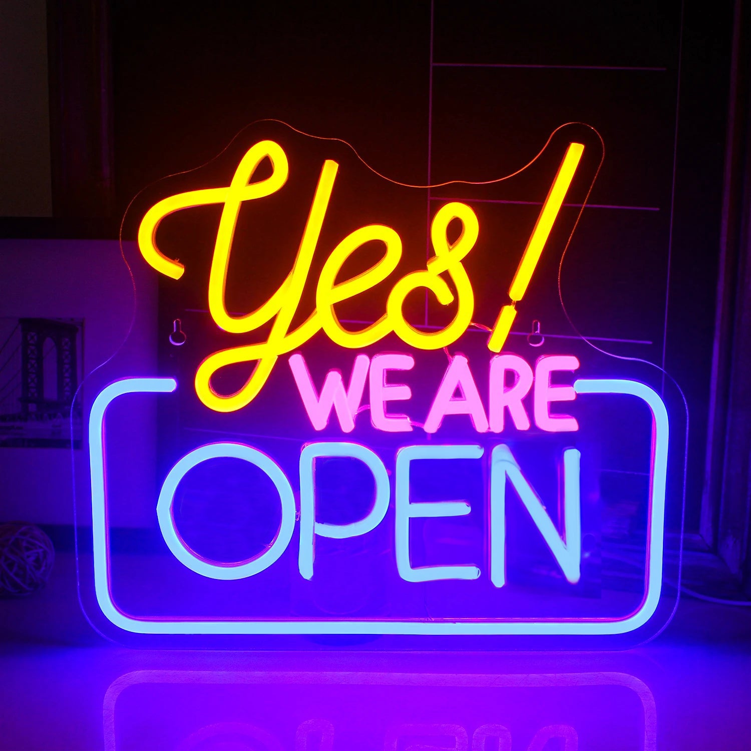 Yes We Are Open LED Neon Flex Sign