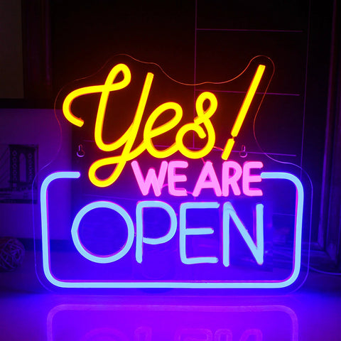Image of Yes We Are Open LED Neon Flex Sign