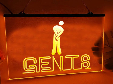 Image of Gents Restroom Illuminated Sign