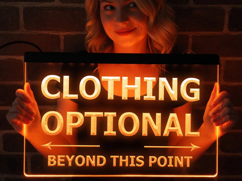 Image of Clothing Optional Illuminated Sign