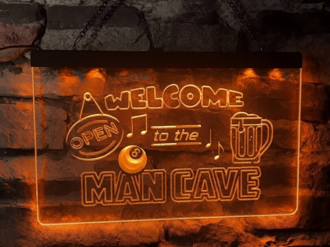 Image of Welcome to the Man Cave Illuminated Sign