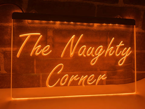 Image of The Naughty Corner LED Neon Illuminated Sign