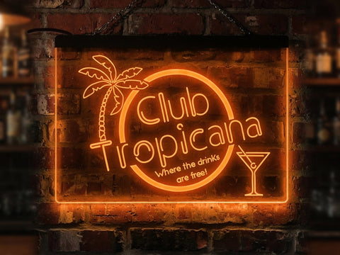 Image of Club Tropicana Illuminated LED Neon Bar Sign