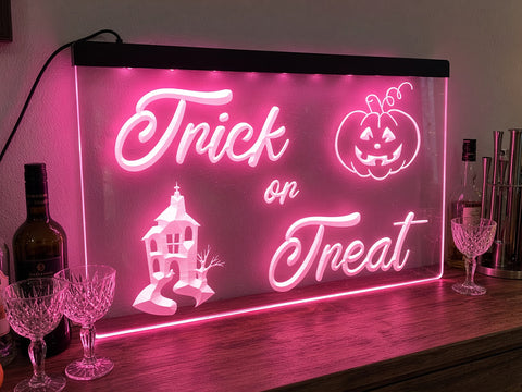 Image of Trick or Treat Illuminated Sign