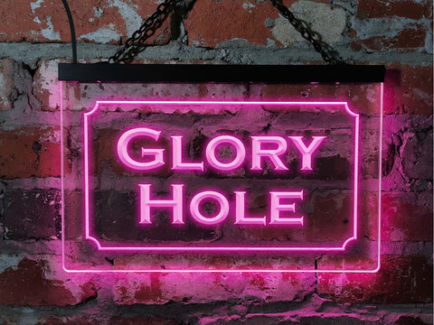 Image of Glory Hole LED Neon Illuminated Sign