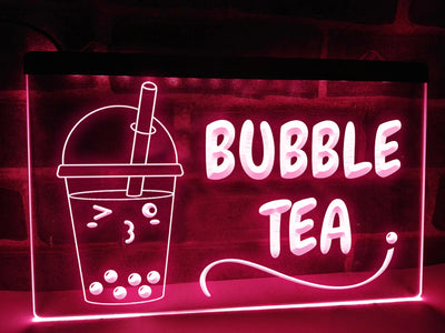 Bubble Tea Illuminated LED Neon Sign