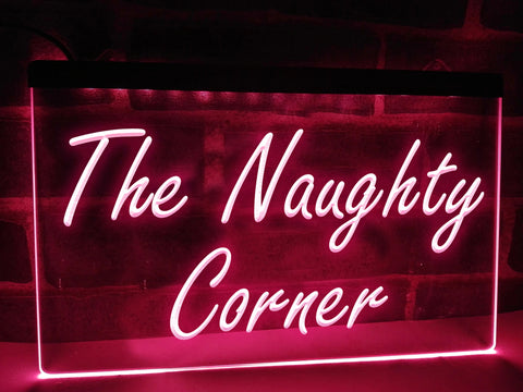 Image of The Naughty Corner LED Neon Illuminated Sign