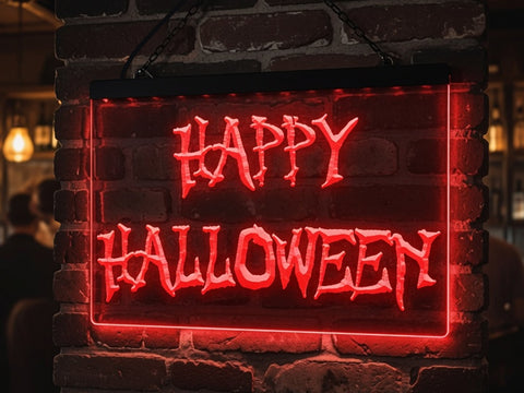 Image of Happy Halloween Illuminated Sign