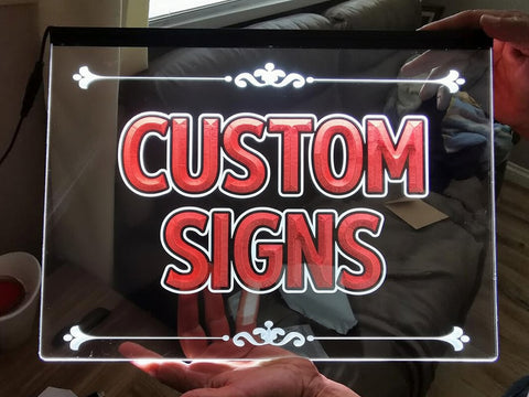 Image of Your Design - Custom Two Tone Illuminated LED Neon Sign