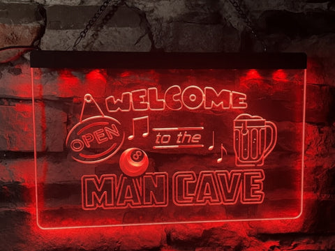 Image of Welcome to the Man Cave Illuminated Sign