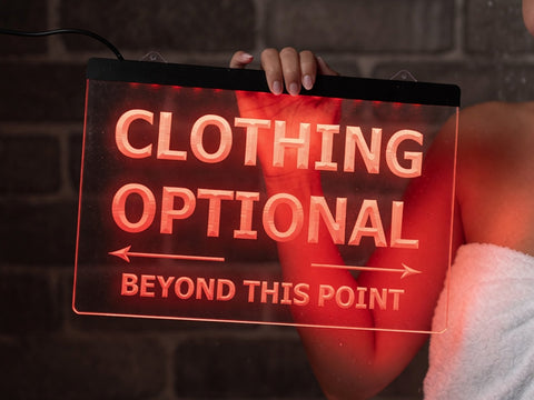 Image of Clothing Optional Illuminated Sign