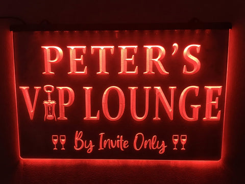 Image of VIP Lounge Personalized Illuminated Sign