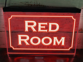Red Room LED Neon sign in Red