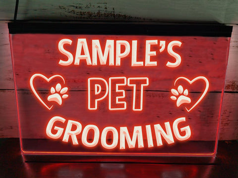 Image of Pet Grooming LED Neon Illuminated Sign