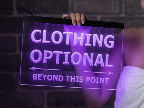 Image of Clothing Optional Illuminated Sign