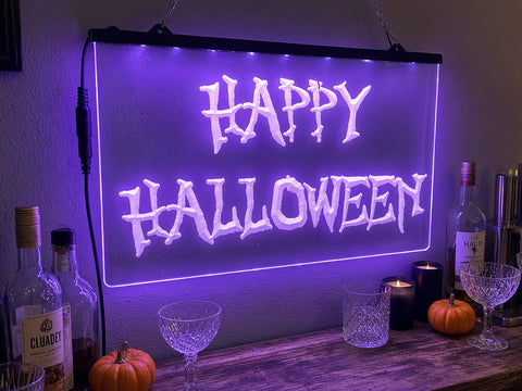 Image of Happy Halloween Illuminated Sign