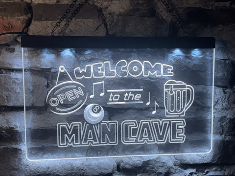 Image of Welcome to the Man Cave Illuminated Sign