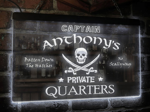 Image of Captain's Private Quarters Illuminated Sign