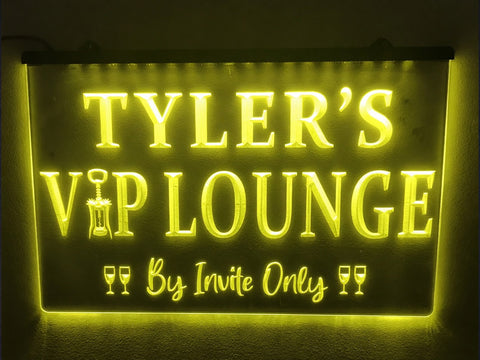 Image of VIP Lounge Personalized Illuminated Sign