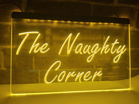 Image of The Naughty Corner LED Neon Illuminated Sign