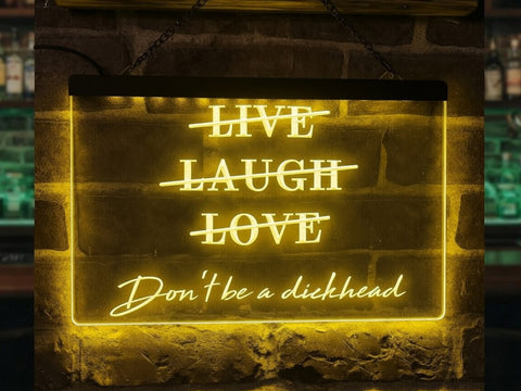 Image of Live Laugh Love Funny Illuminated Sign