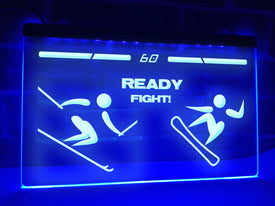 Slope Fighter Illuminated Sign
