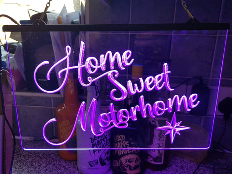 Image of Home Sweet Motorhome Illuminated Sign