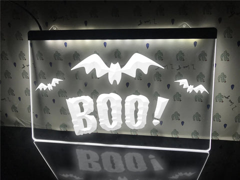 Image of BOO! Illuminated Halloween Sign