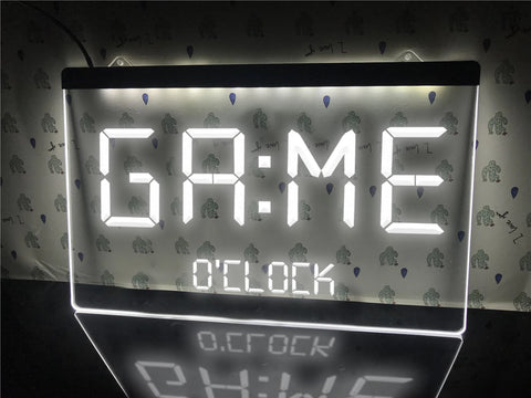 Image of Game O'clock Illuminated Sign