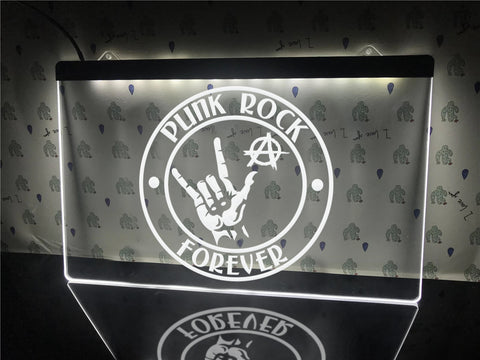 Image of Punk Rock Forever Illuminated Sign