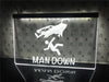Man Down Funny Illuminated Sign